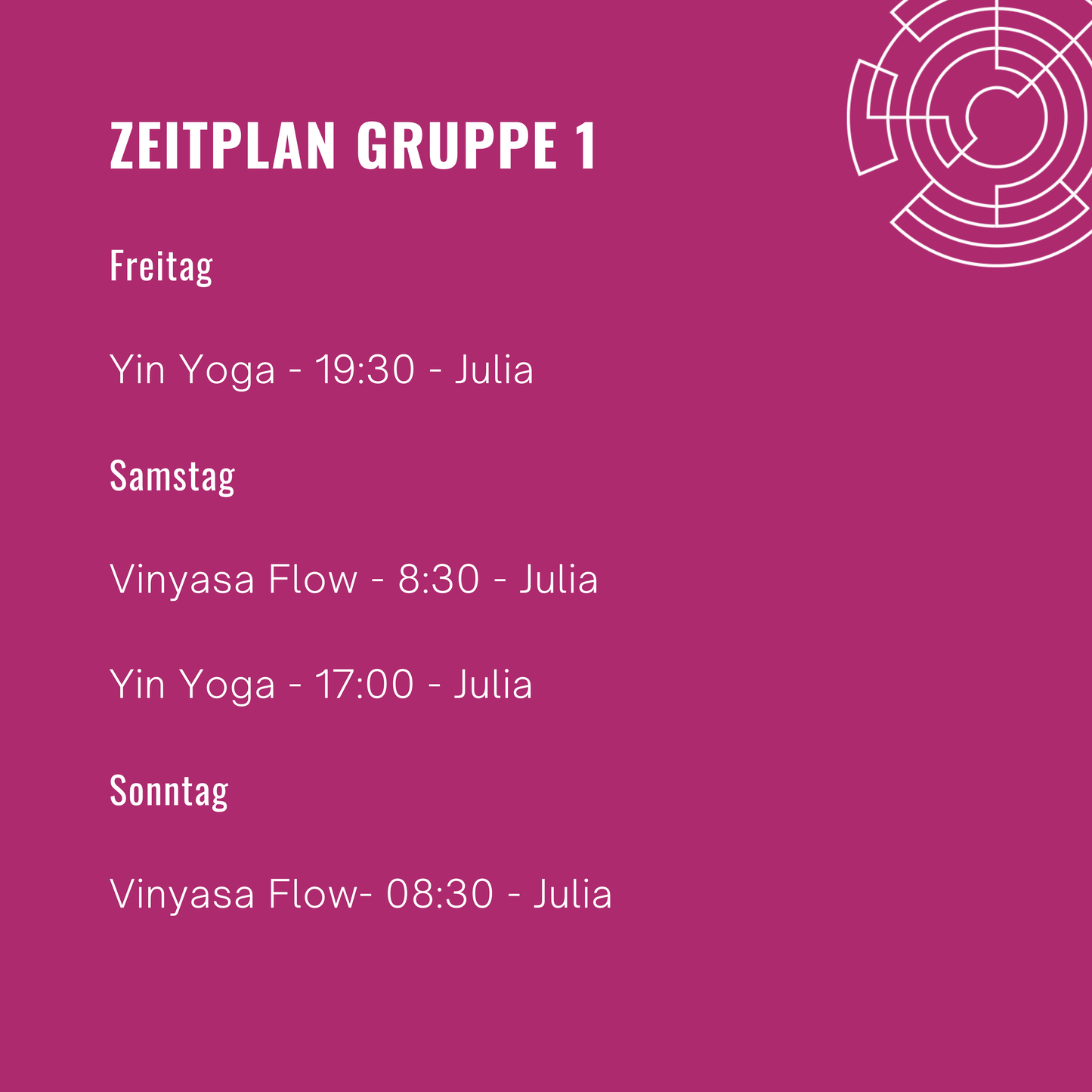 Teilnahme Yoga-Wochenende auf Norderney